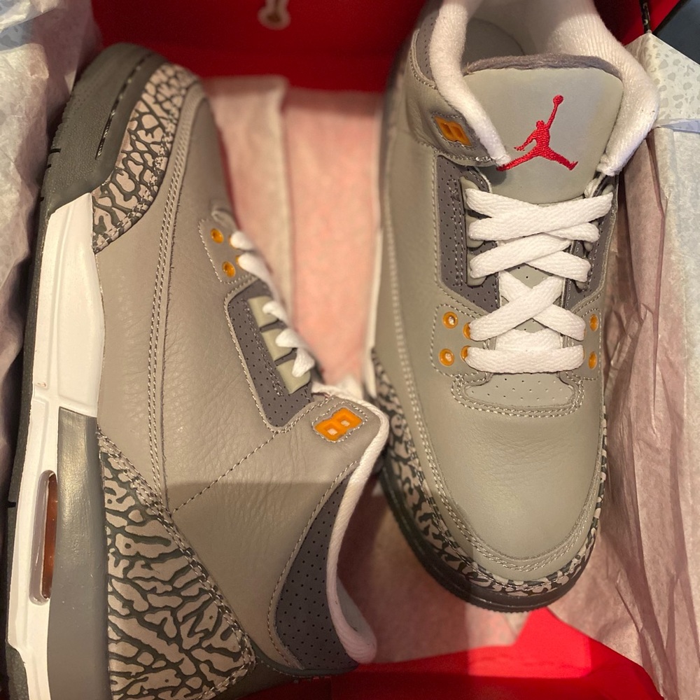 Cool Grey Jordan 3 size 6.5y